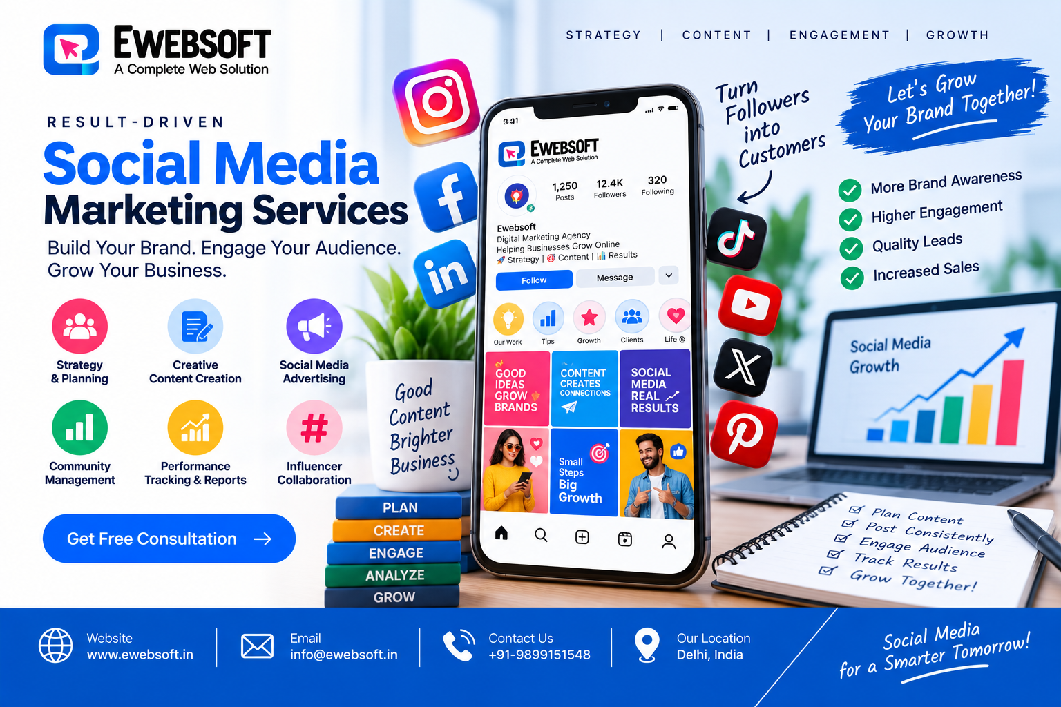social media management services in Delhi